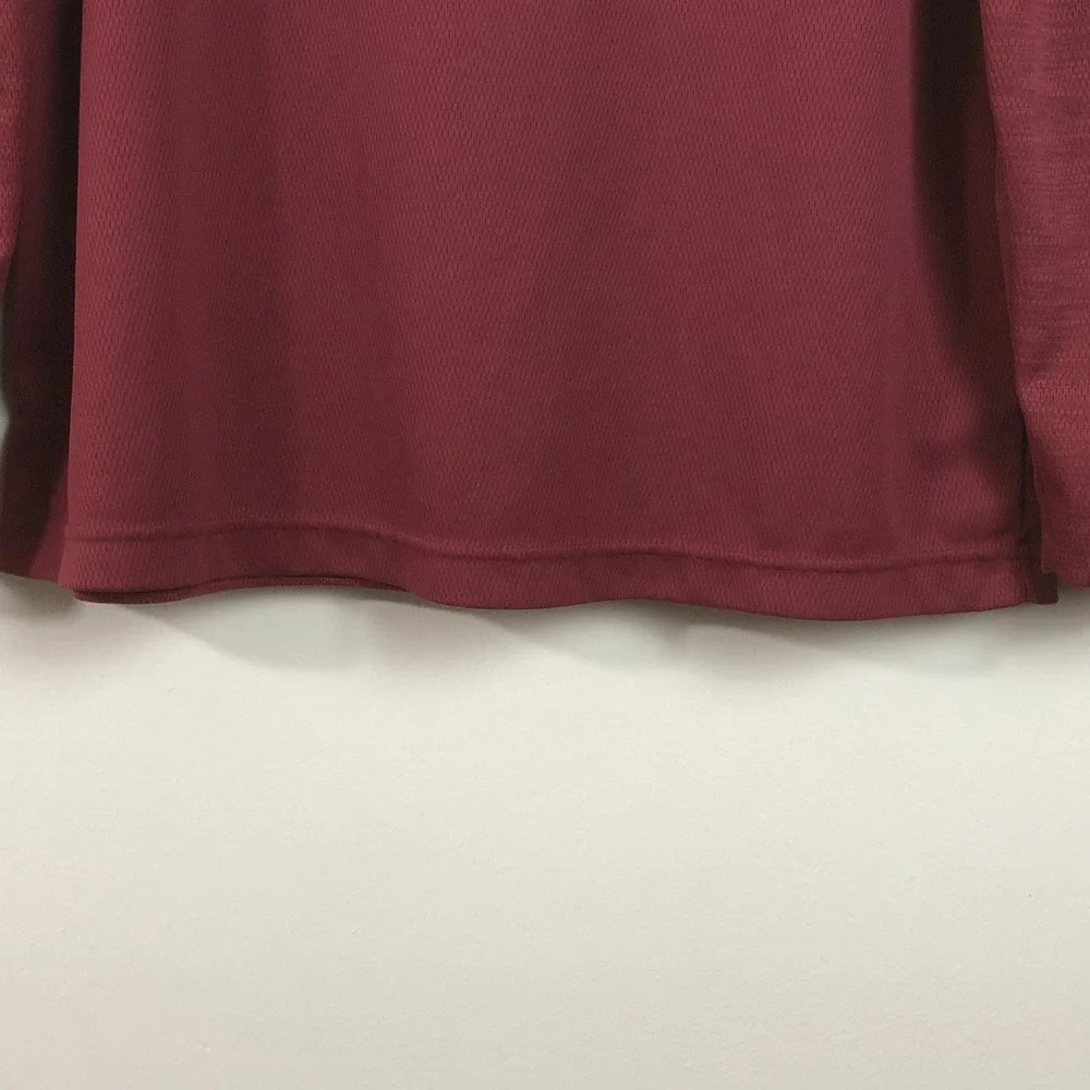 Washington Football Team NFL Long Sleeve Burgandy Dri Fit Shirt Size XL Burgundy